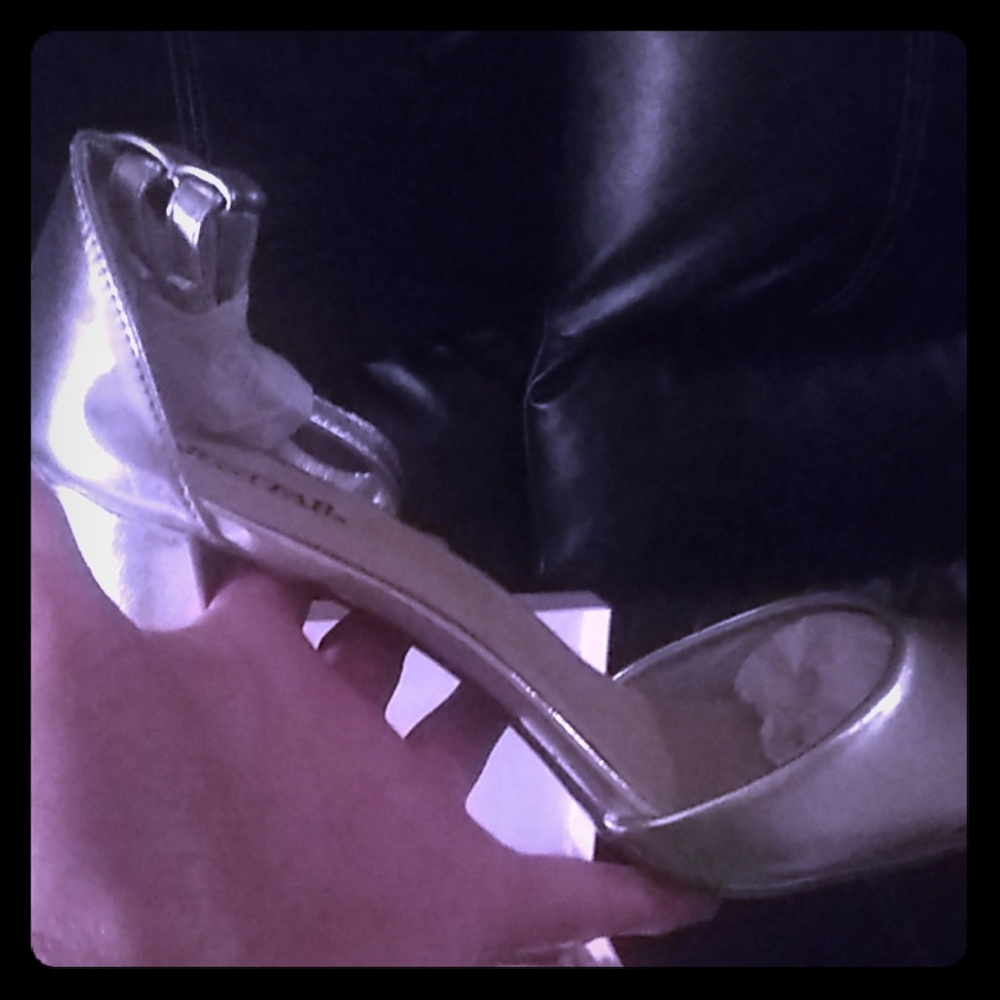 Size 12 women's silver shoes